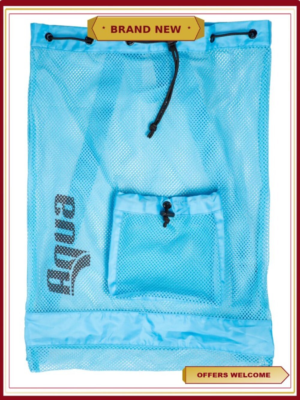 Mesh Swimwear Bag with Shoulder Straps - 40L Beach Tote